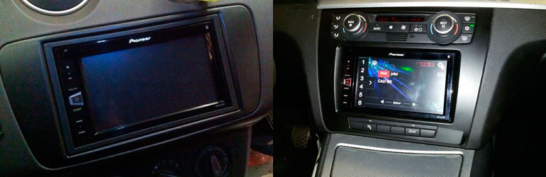 Autoradio con pantalla táctil en SEAT y BMW